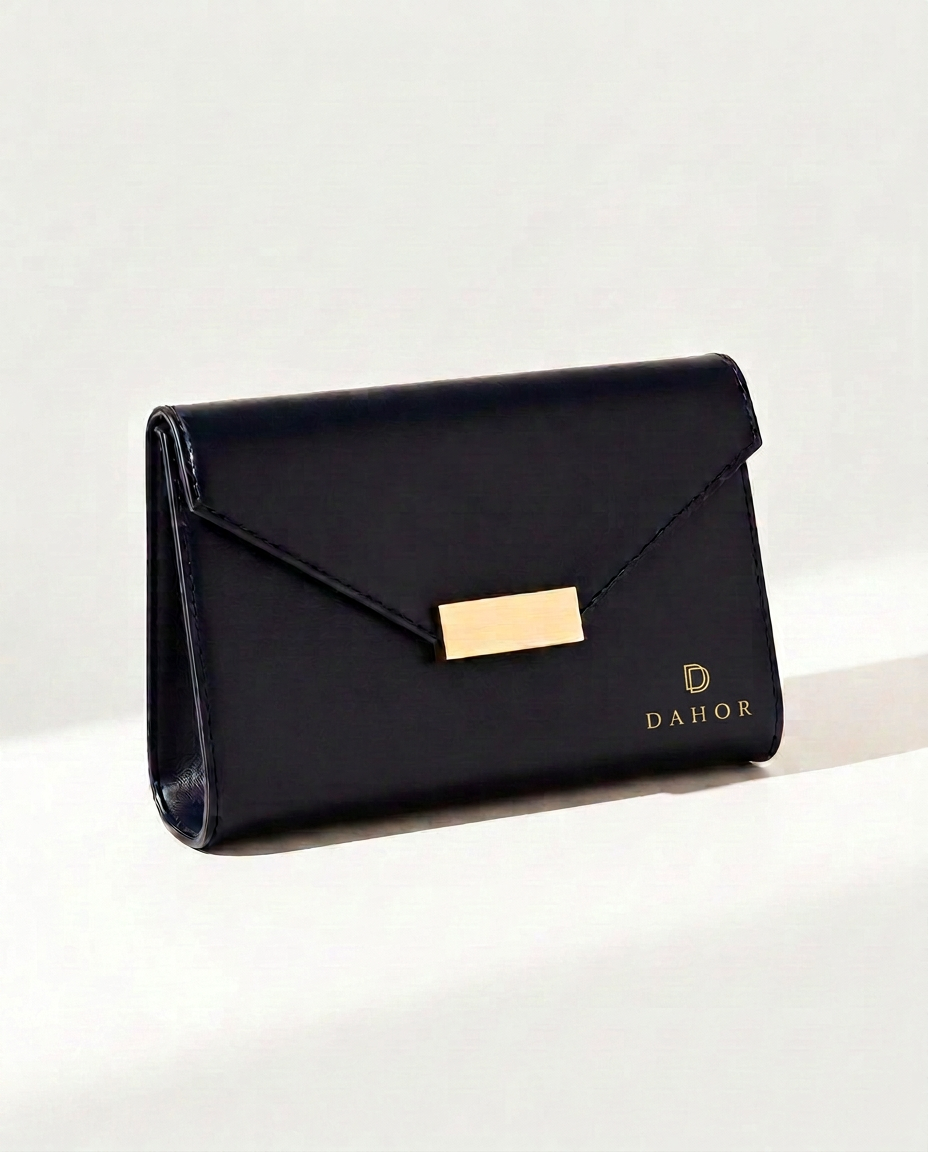 DAHOR evening clutches collection in full-grain leather