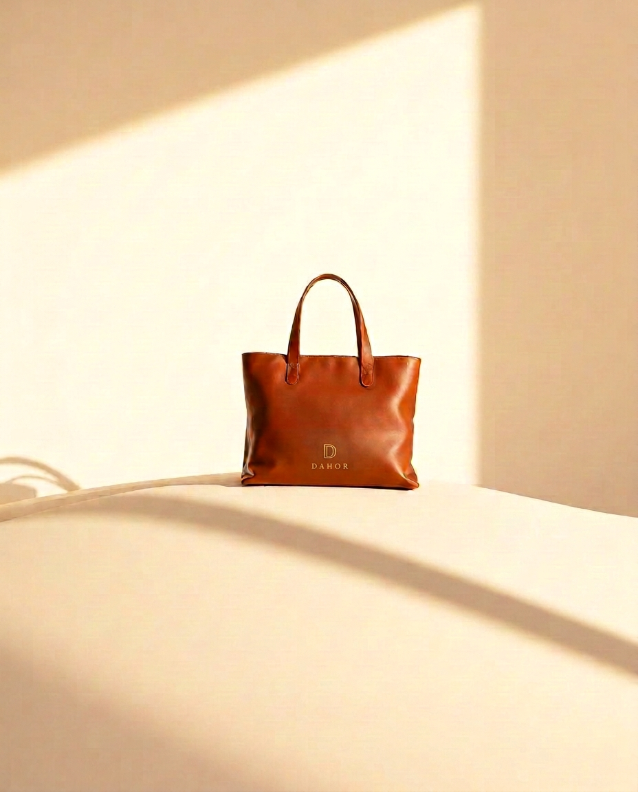 DAHOR laptop totes collection in full-grain leather