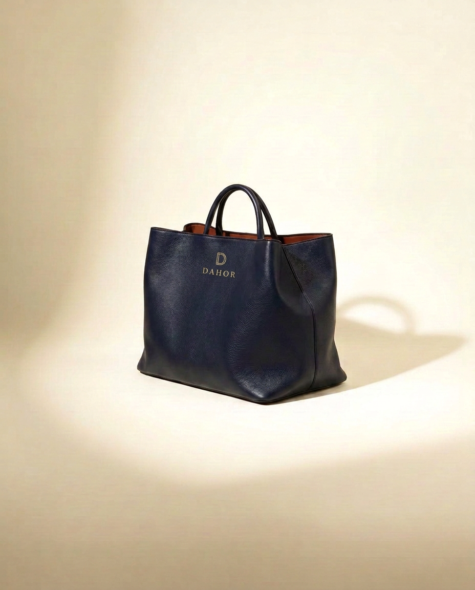 Atelier Laptop Tote in Midnight Blue